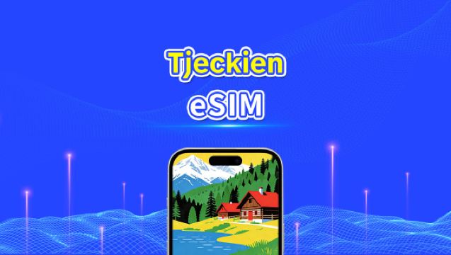 Tjeckien eSIM | Höghastighetsdata | 5G/4G | Dagspaket/Datapaket | 24 timmar | 1-30 dagar | QR-kod