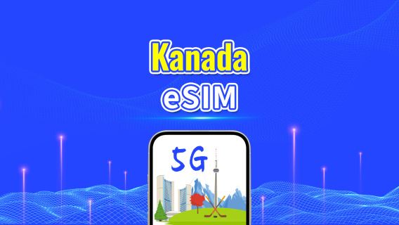Kanada 5G eSIM | Pakiet danych dzienny/łączny | 1–30 dni | Rozliczenie 24-godzinne | Kod QR