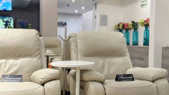 Lounge-adgangsbillet til Cancún International Airport (CUN) i Mexico | VIP-lounge | international afgang | hvile/mad og drikke/ventesal