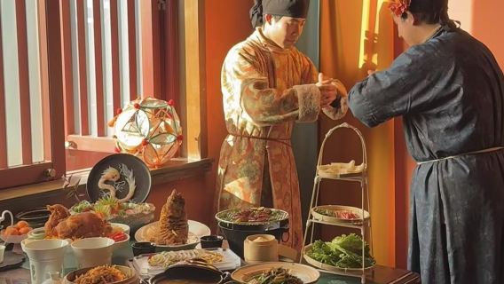Xi'ans lykkebringende lotusbanket - en immersiv Tang-stil madshow | Én ret, én dans - en rejse til Tang-dynastiets storhedstid | Beliggende i Den Utrolige Tang-by
