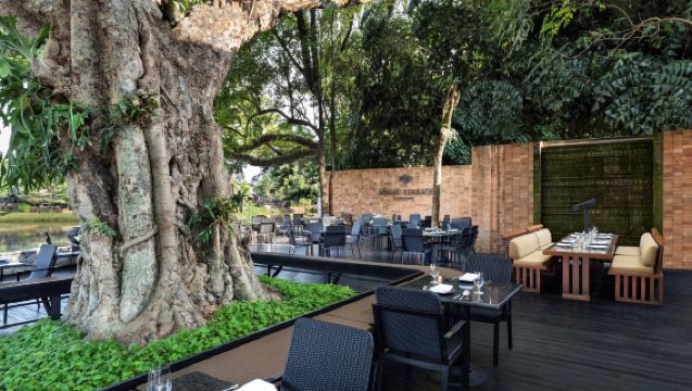 Nachmittagstee auf der Bodhi Terrasse des Anantara Chiang Mai Resort