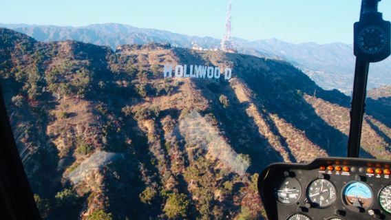 Burbank: Recorrido en helicóptero por Los Ángeles y el letrero de Hollywood