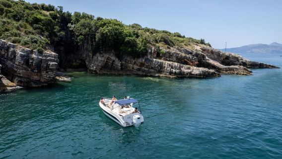 From Saranda, Boat tour to Krorëza,Kakome, and Turtle Cave.