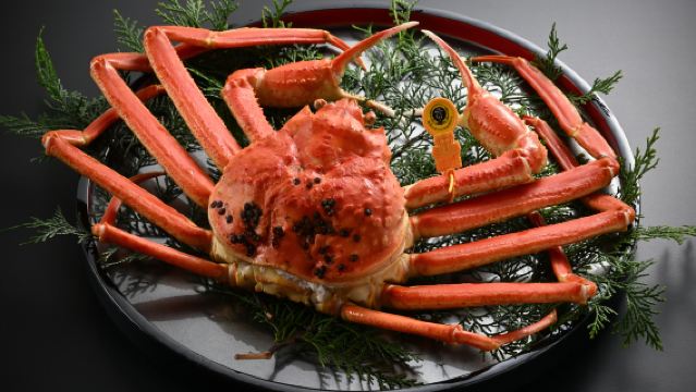 【越前蟹・日式和食包廂餐廳 柳月亭】 【預約限定】越前蟹套餐 餐券三選一