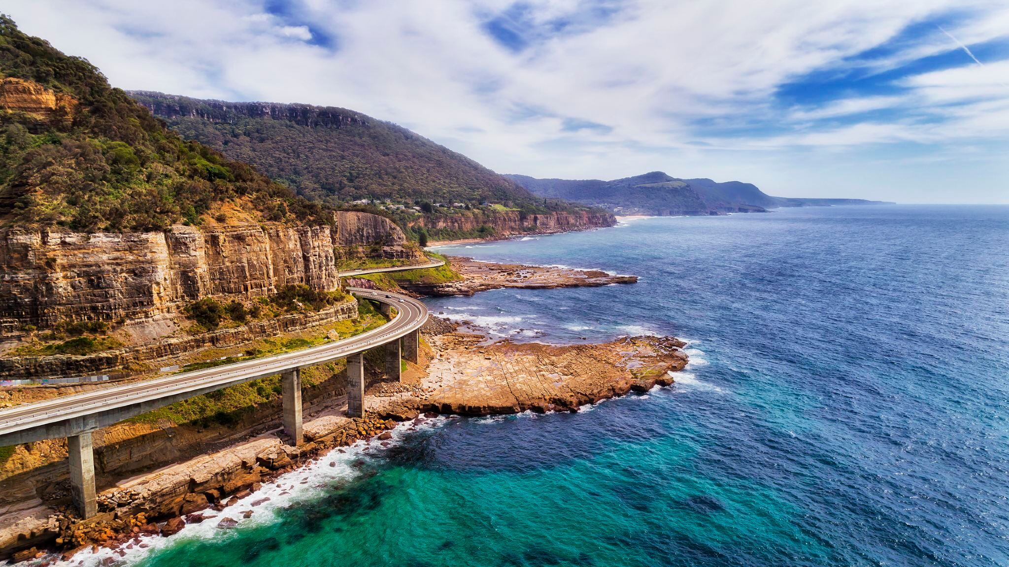 Perjalanan Satu Hari Klasik di Pantai Selatan Sydney | Jembatan Sea Cliff · Lubang Air Mancur · Teluk Berbentuk Hati · Satwa Liar
