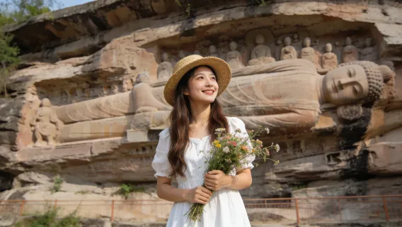 Tour di un giorno a Chongqing ● Escursione alle Grotte di Dazu ● Trasferimento gratuito da 5 distretti principali ● Guida in cinese ● Esplorazione delle due montagne