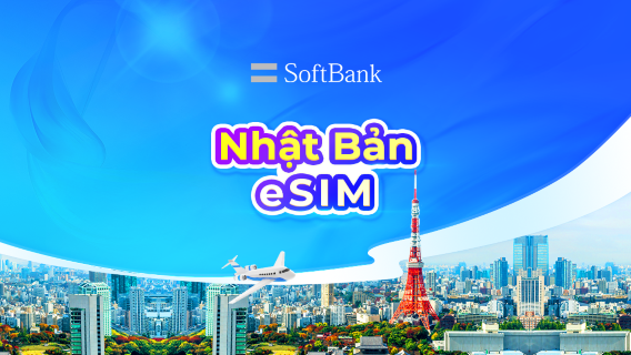 eSIM 4G/5G SoftBank Nhật Bản | TikTok & ChatGPT có sẵn | Gói theo ngày | 1–30 ngày | Tính phí 24 giờ | Mã QR