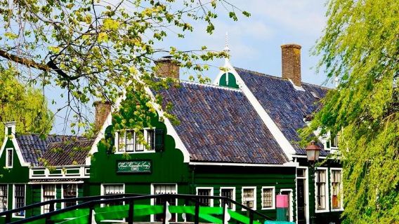荷蘭贊瑟斯漢斯風車村+哈萊姆+代爾夫特+萊頓一日遊