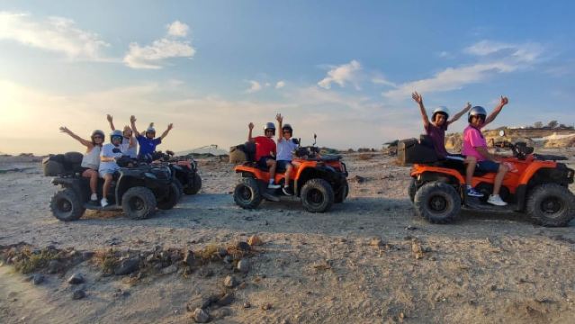 Santorini: ATV-Quad Experience Tour + Transportation