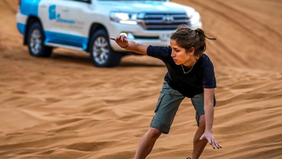 Al khayma Dubai desert dune bashing - morning dune bashing + sand sliding + camel riding + transfer