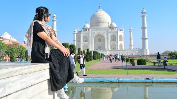 Dari Jaipur: Tur Harian Taj Mahal & Benteng Agra dengan Makan Siang Bintang 5