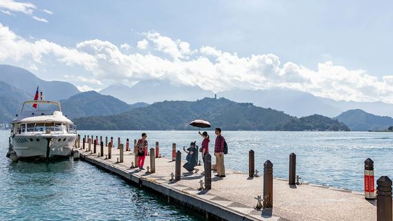 Lago Sun Moon: Biglietto d'ingresso per la funivia + Esperienza in barca a pedali elettrica
