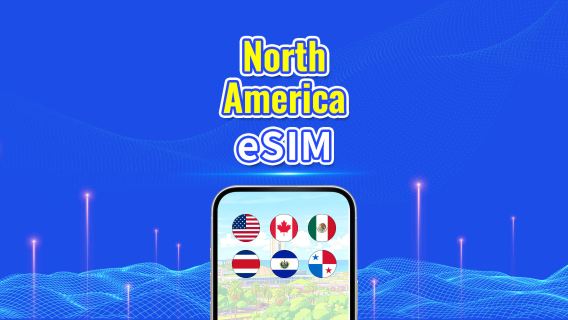 North America eSIM | 5G/4G | Daily/Total Data Package | 1–30 days | 24-Hour Billing | QR code