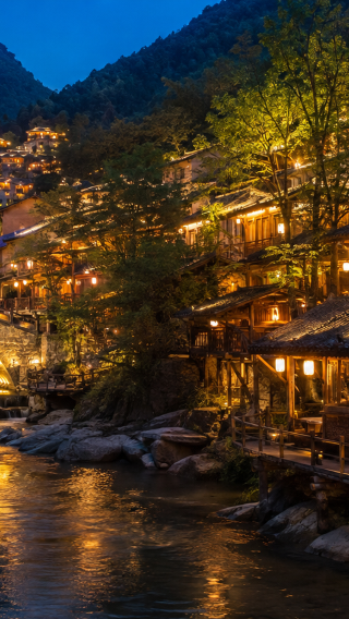 Door-to-door pickup | Jiangxi Wangxian Valley 1-day tour + admission ticket + day and night views of cliffside lights