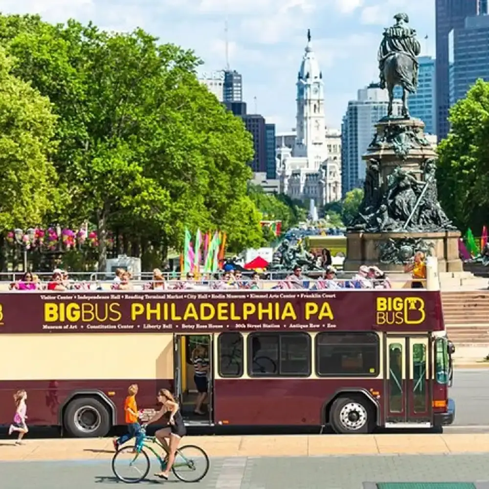Philadelphia BigBus open-top sightseeing bus (visit classic
