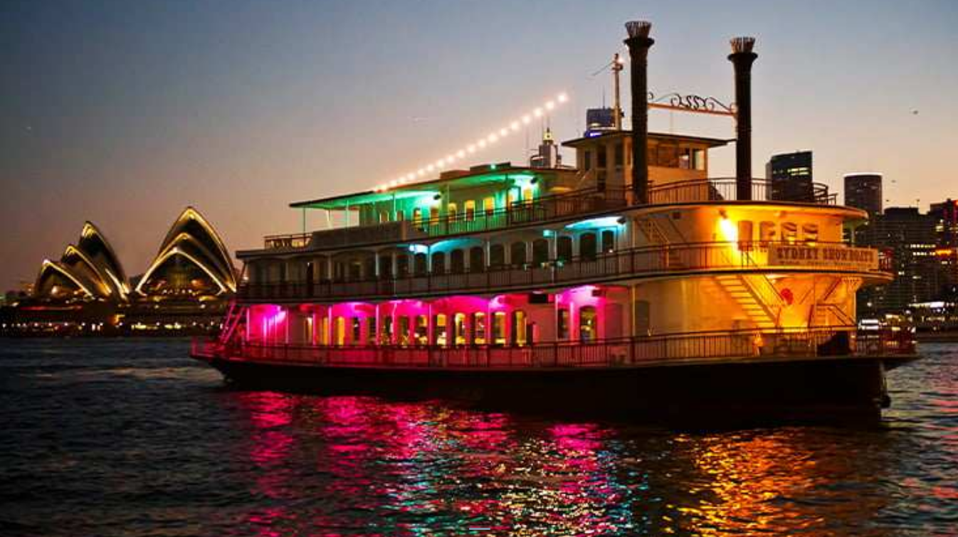 การล่องเรือทานอาหารค่ำที่ซิดนีย์พร้อมชมโชว์บนเรือ