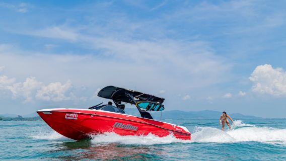 泰國布吉島跳島遊(泰國)體驗潛水浮潛1-8小時【馬力布運動遊艇包船遊蘭島滑板拍照尾波滑浪表演】