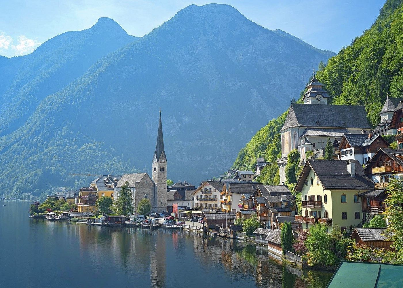 Excursión de medio día en grupo a Salzburgo y Hallstatt en Austria (reserva para 1 persona)