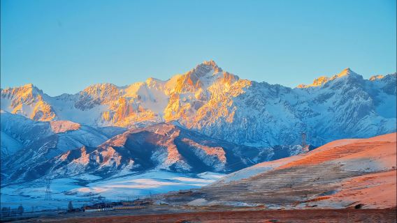 1-day tour·Mayasnow Mountain: Lanzhou round-trip + Wushao Mountain Range + Kushui Danxia, pure play