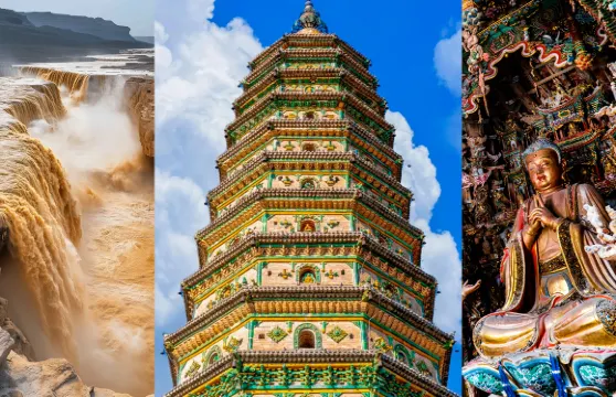 【上門接+全程精講】壺口瀑布+小西天+廣勝寺一日遊 純玩