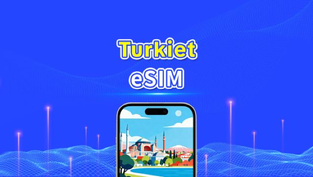 Turkiet eSIM | 4G/5G | Höghastighetsdata | Daglig paket/datapaket | 24 timmar | 1-30 dagar | QR-kod