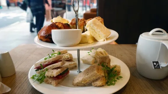 Afternoon tea at The British Museum Great Court Restaurant in London (savor classic English tea treats and experience British charm)