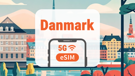 Danmark 5G eSIM | Dobbelt netværk • Alle AI & TikTok | 1–30 dage | QR-kode