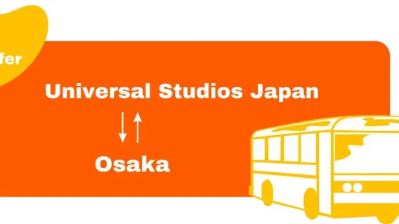 Osaka Dotonbori - Traslado en autobús al Parque Universal Studios de Japón