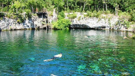 Cancún: tour di snorkeling nei Caraibi con dolina aperta, grotta e insenatura oceanica
