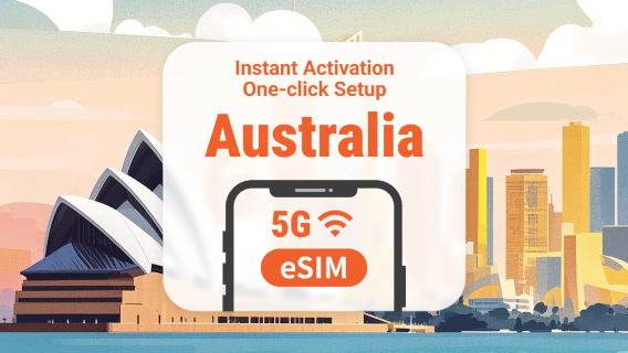 Australia 5G eSIM | Supports ChatGPT & TikTok | 1–30 Days | Instant QR