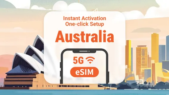 Australien 5G eSIM | ChatGPT & TikTok-Zugriff | 1–30 Tage | Sofortiger QR-Code