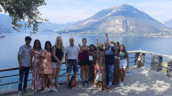 Pengalaman Tasik Como Kumpulan Kecil dengan bot & van, dari Milan