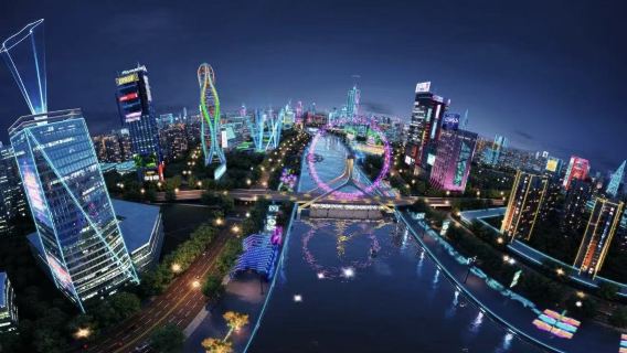 Hangzhou Schwebendes Glas Kunstmuseum (270-Grad-Riesenleinwand + Schwebender Korridor + Nacktaugen-5D-Technologie)