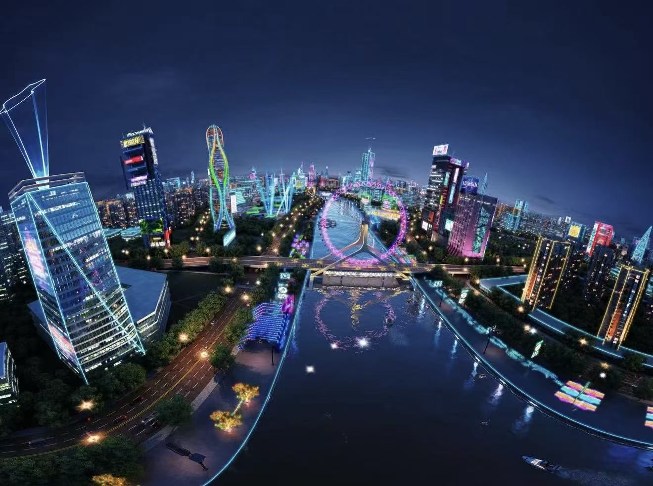 Hangzhou Suspended Glass Art Museum (270° giant screen + suspended walkway + naked-eye 5D technology)