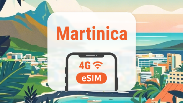 eSIM Martinique | Accesso completo a AI e TikTok | 1–30 giorni | QR istantaneo