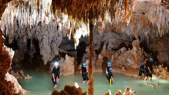 Río Secreto: Visita guiada + Almuerzo + Ciclismo, rapel y tirolesa
