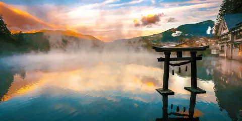 九州太宰府天滿宮+湯布院+金鱗湖+湯布院花卉村+灶地獄一日遊