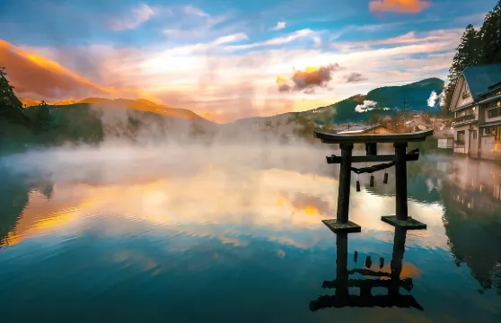 九州太宰府天滿宮+湯布院+金鱗湖+湯布院花卉村+灶地獄一日遊