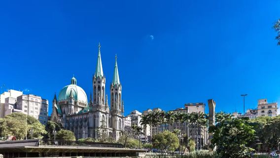 巴西聖保羅主教座堂+聖保羅水族館+聖保羅動物園+拓荒者群雕