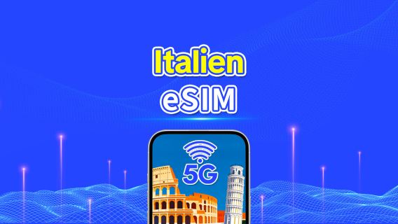 Italien eSIM | Höghastighetsdata | 5G/4G | Dagspaket/Datapaket | 24 timmar | 1-30 dagar | QR-kod