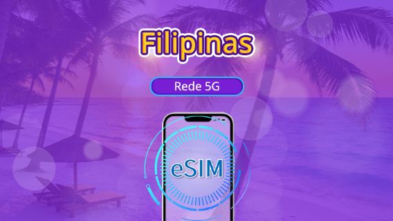 Filipinas | eSIM 5G/4G | Pacote diário/Pacote de dados | Cobrança de 24 horas | 1-30 dias | Código QR