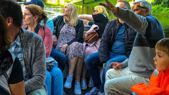Riga: Canal & River Electric Boat Tour with Audio Guide