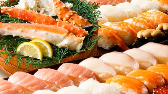 Kizunasushi-Tokyo: paket tuna dan kepiting raja sepuasnya