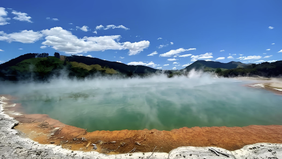 ニュージーランド・オークランド—ポリネシアン・スパ+地熱仙境【12時間】