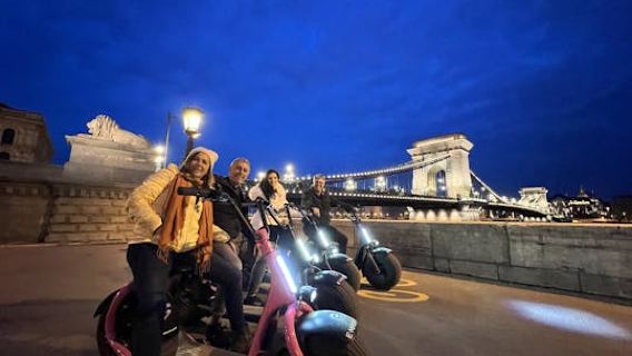 Budapest Guided E-Scooter Tour by Night