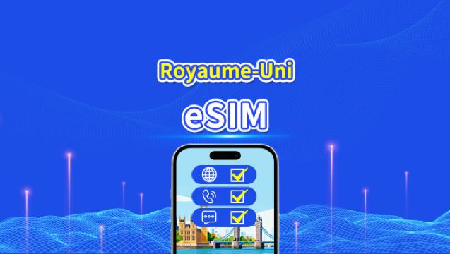 Royaume-Uni 5G eSIM | CTExcel (Réseau EE) | Forfait de données total avec appels & SMS | 7-30 jours | Facturation 24 heures | QR Code