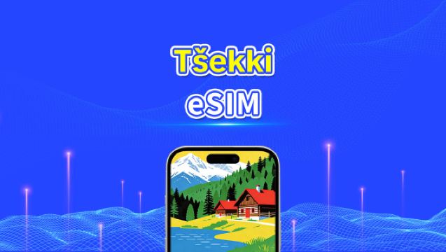 Tšekki eSIM | Nopea nettiyhteys | 5G/4G | Päiväpaketti/datapaketti | 24 tuntia | 1–30 päivää | QR-koodi