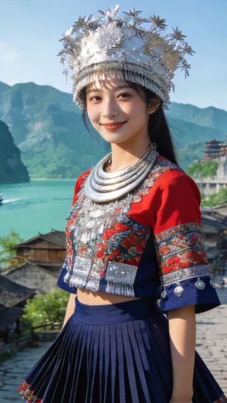 Chongqing 1-day tour for up to 8 people: Chiyou Jiuli Palace, Gongtan ancient town and Wujiang gallery cruise