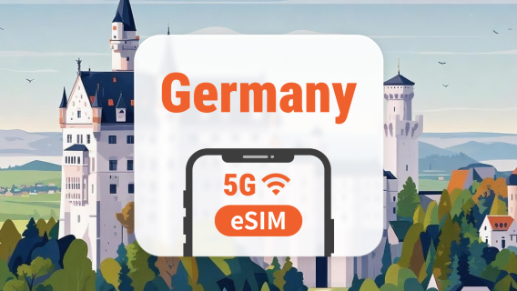 eSIM 5G Jerman | 2 Jaringan • All AI & TikTok | 1–30 Hari | QR Code