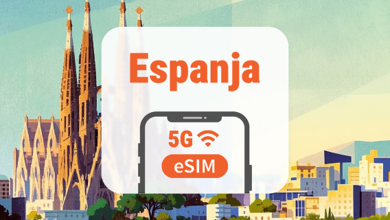Espanja 5G eSIM | Kolmoisverkko • Kaikki AI & TikTok | 1–30 päivää | QR-koodi
